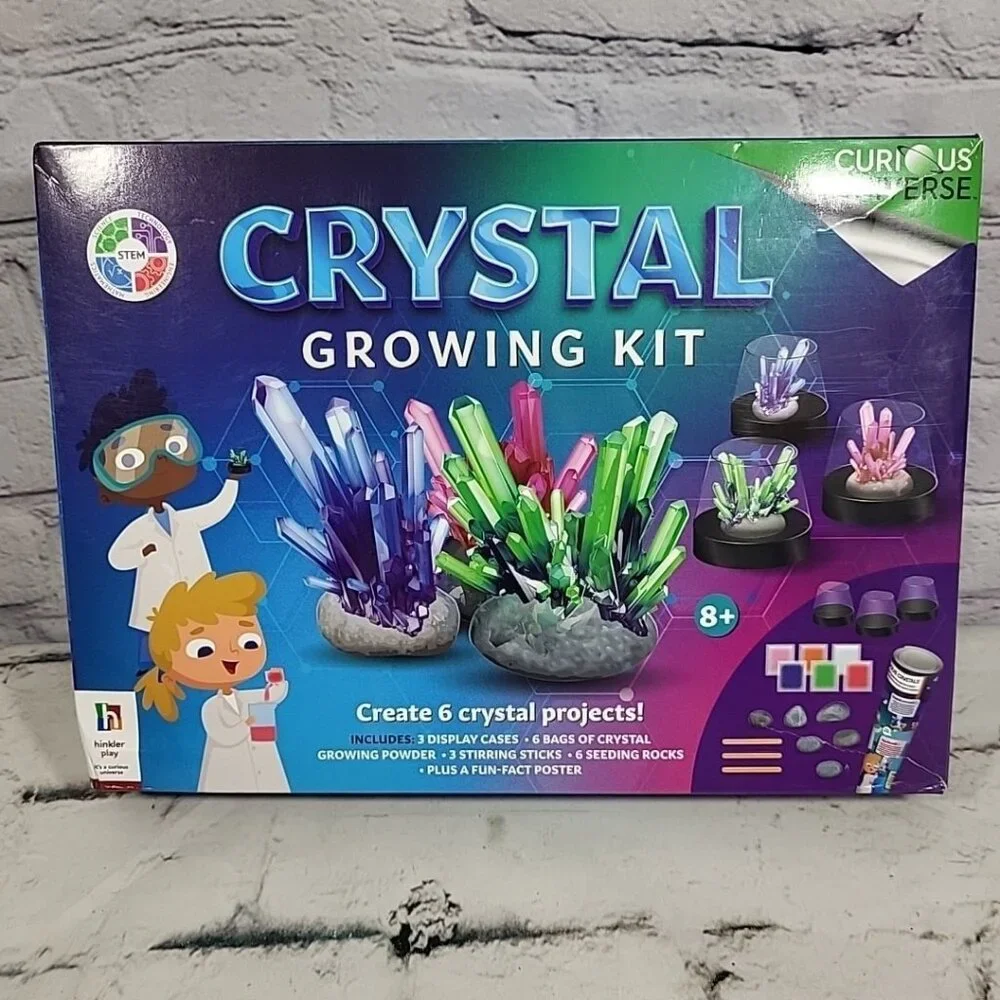 Crystal Growing Earth Science Kit Kid Age 8 By Curious Universe New